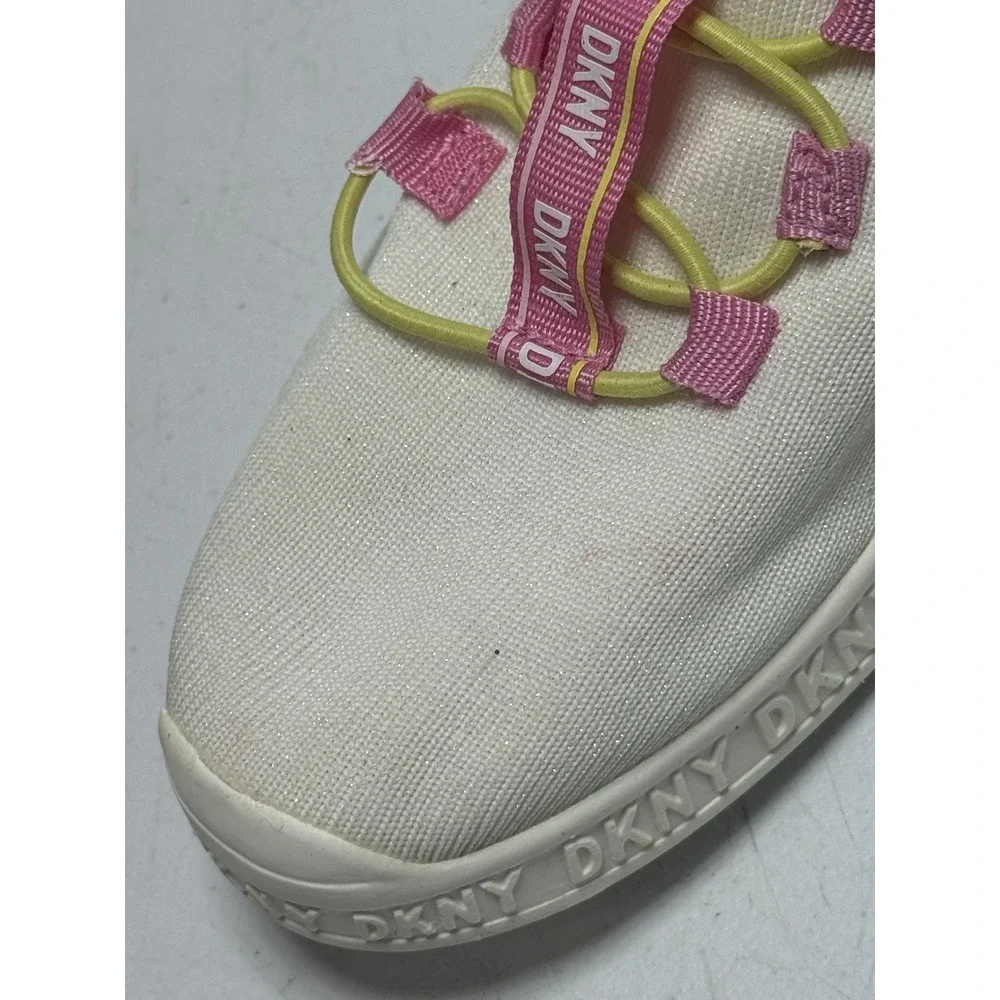 DKNY Sparkle‎ Pink Slip On Sneakers Toddler Girls Size 5 Y2K